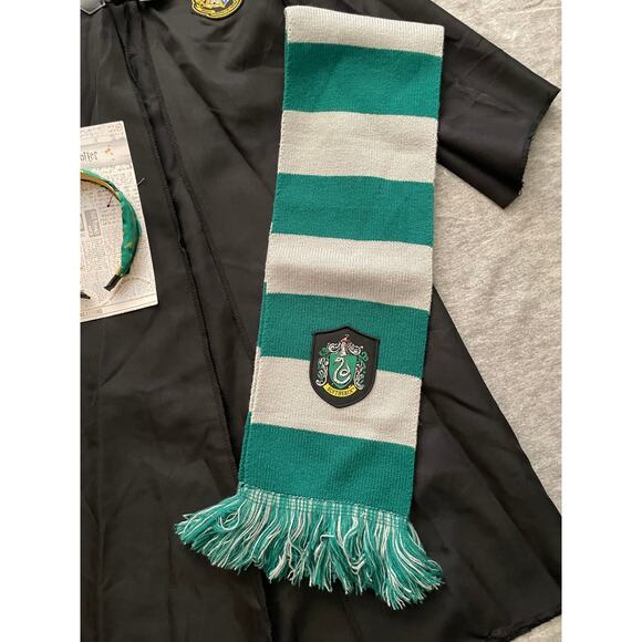 Harry Potter Slytherin Girls Size M 7-8Yrs Black Green Halloween Costume - Picture 9 of 11